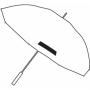 Parasol typu golf MONSUN, czarny, czerwony